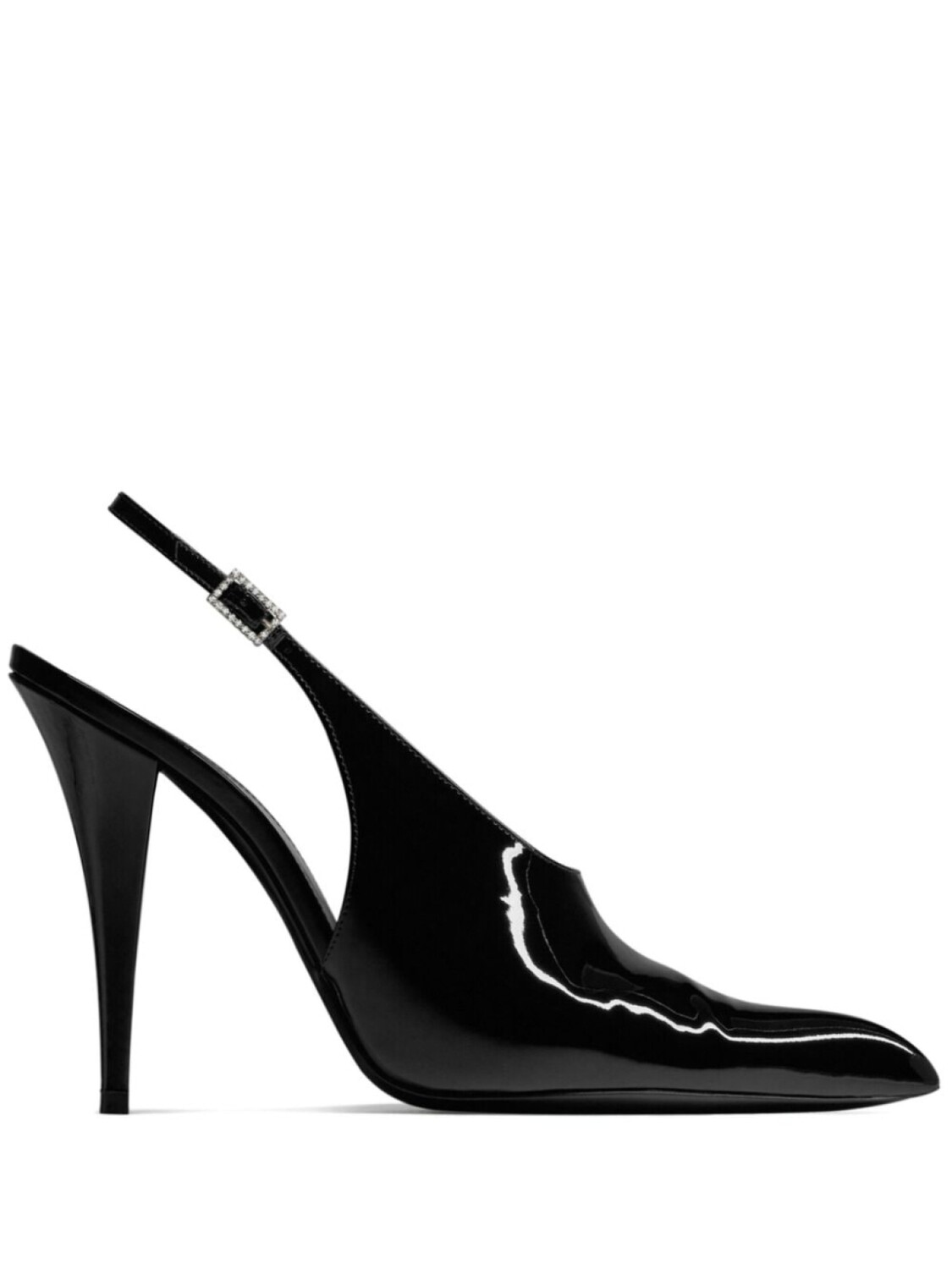 

Saint Laurent туфли Raven 110 с ремешком на пятке, черный
