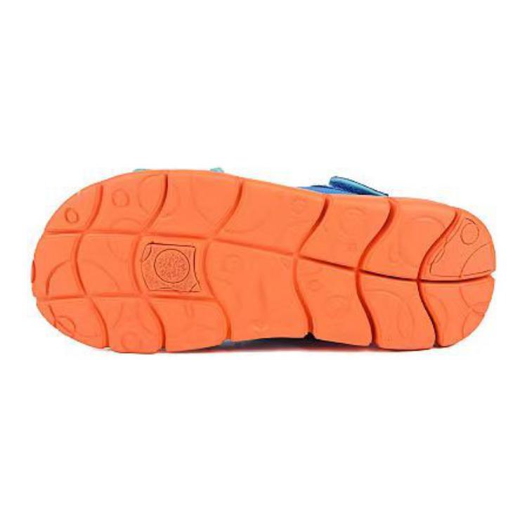 Nike Sunray Adjust 4 Противоскользящие Износостойкие Детские Сандалии Синий Оранжевый — фото 4