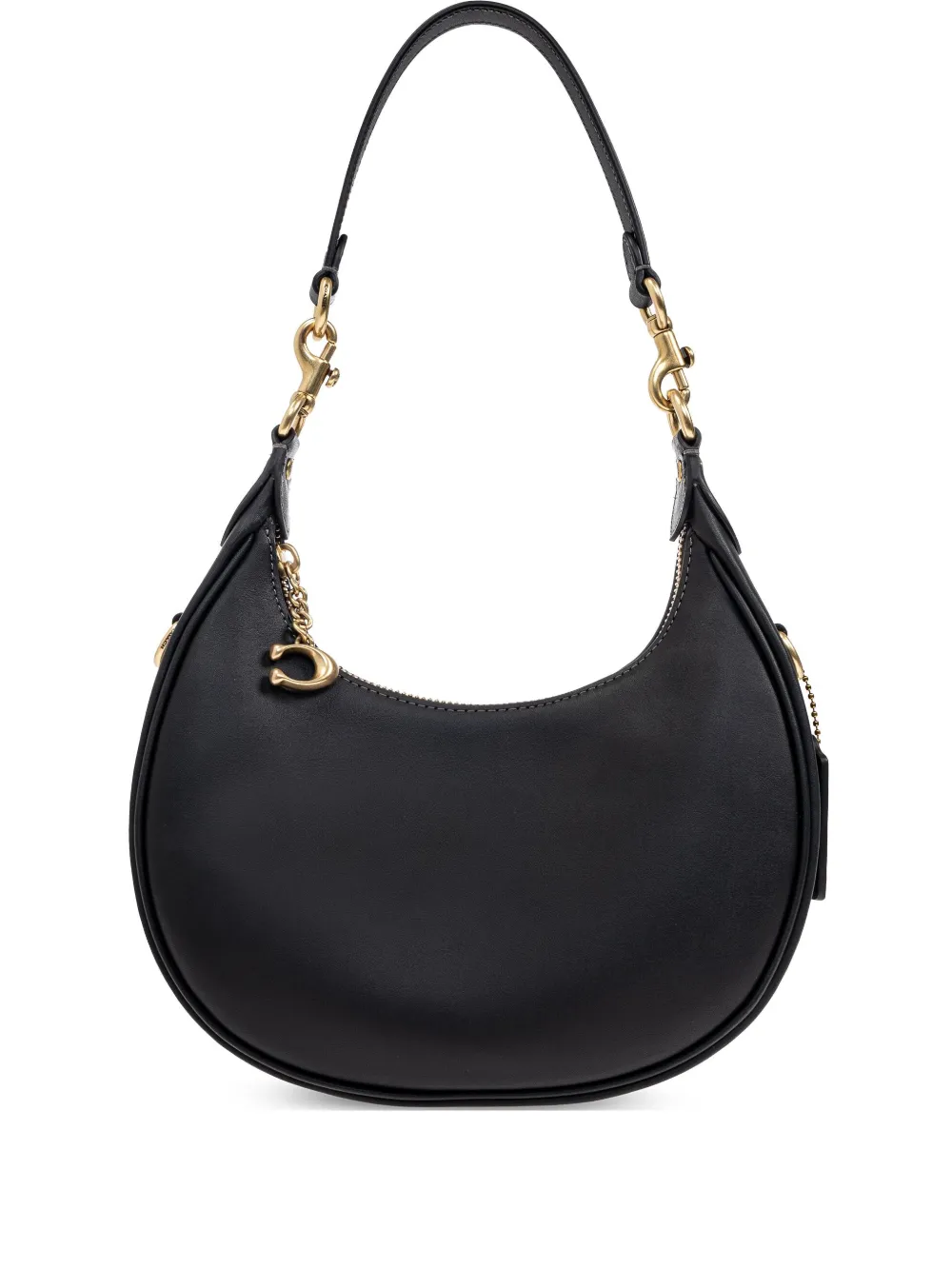 

Кожаная сумка через плечо Coach, черный