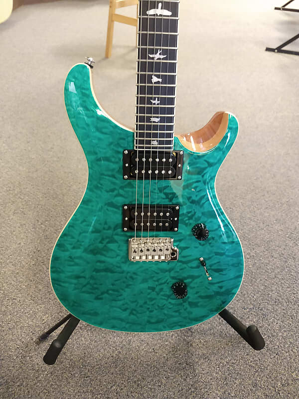 

Электрогитара PRS Paul Reed Smith SE Custom 24 Quilt Electric Guitar - Turquoise with PRS SE Gigbag