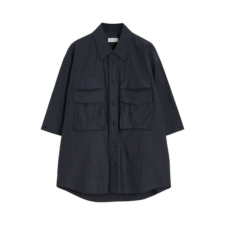

Рубашка Lemaire Utility Shirt 'Charcoal', коричневый