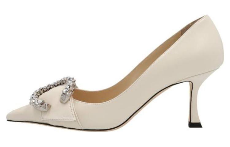 Jimmy Choo Мелва Слим Хилл Высокие каблуки 7 см Женские белые