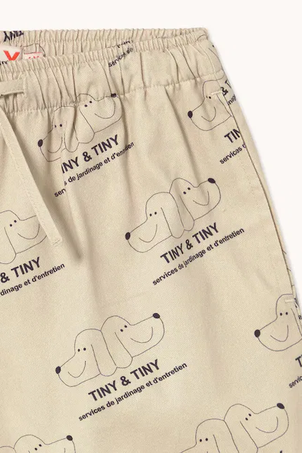 Шорты с узором Twill Shorts Tinycottons, бежевый — фото 4