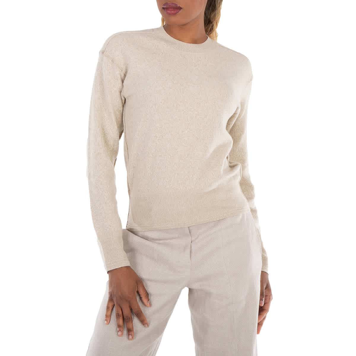 

Барберри Свитер с вышитым логотипом Burberry, Wheat Ip Pat