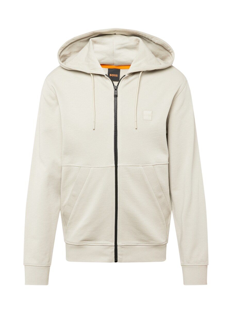 

Толстовка с капюшоном на молнии BOSS Zip-Up Hoodie Zetalky, цвет kitt