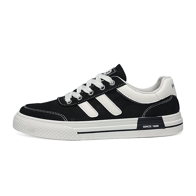 

Низкие мужские кроссовки для скейтбординга с амортизацией и износостойким покрытием Yi Jiabao, Black