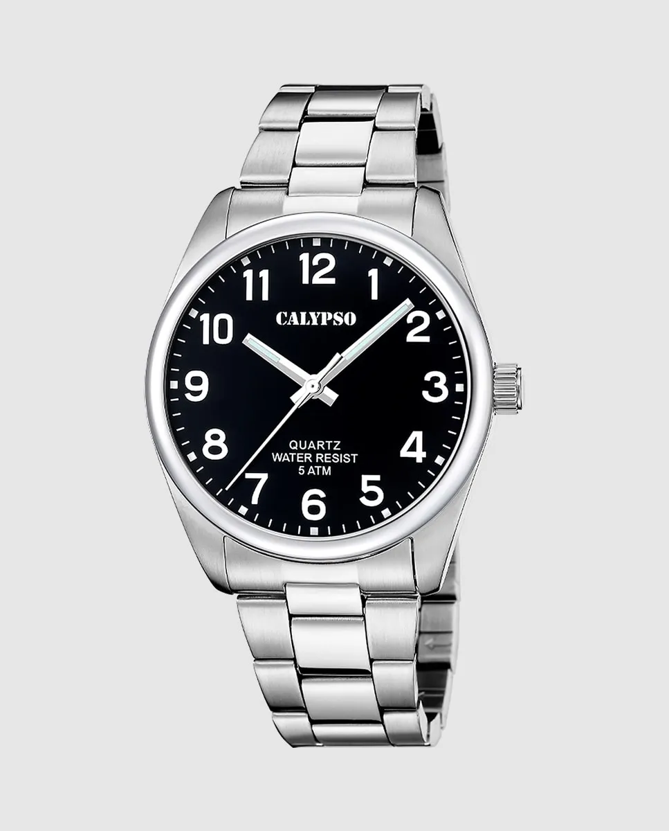 

K5862/4 Базовые мужские часы из серебристой стали Calypso, серебряный