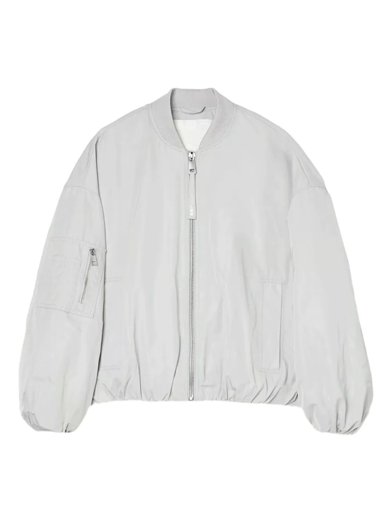

Бомбер с нашивкой-логотипом OOF WEAR, серый