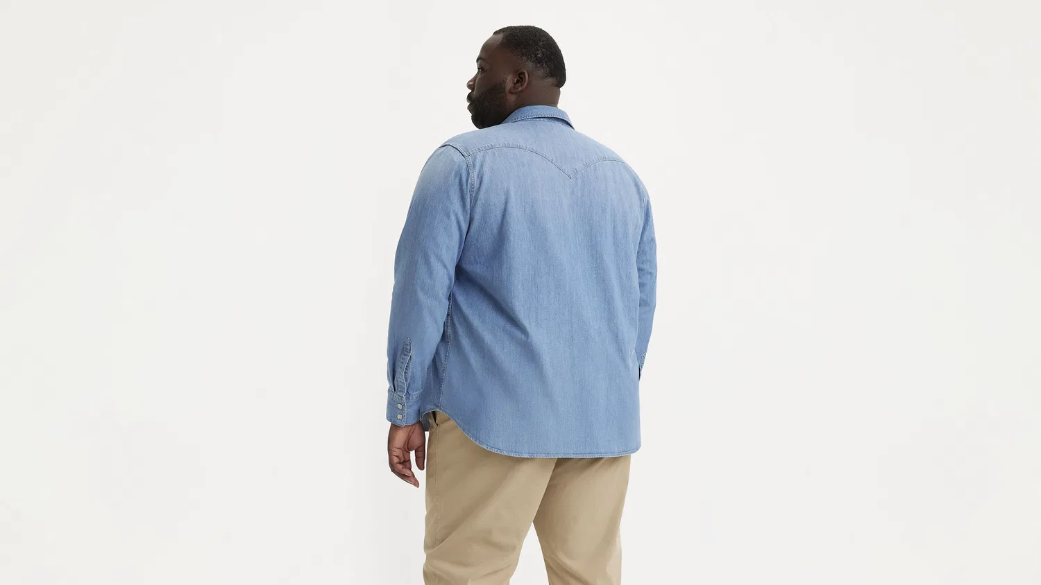 Вестерн-рубашка Barstow (большой размер) Levi's, Light Wash — фото 3