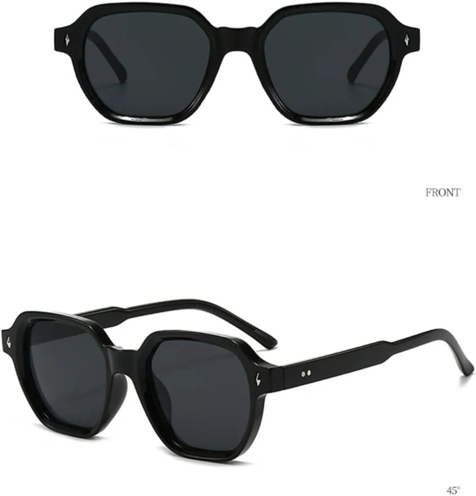 

Солнцезащитные очки для мужчин и женщин - защита UV400 - яркие заклепки, леопардовый принт, для занятий спортом на открытом воздухе и вождения DSVIGF, Leopard Orange