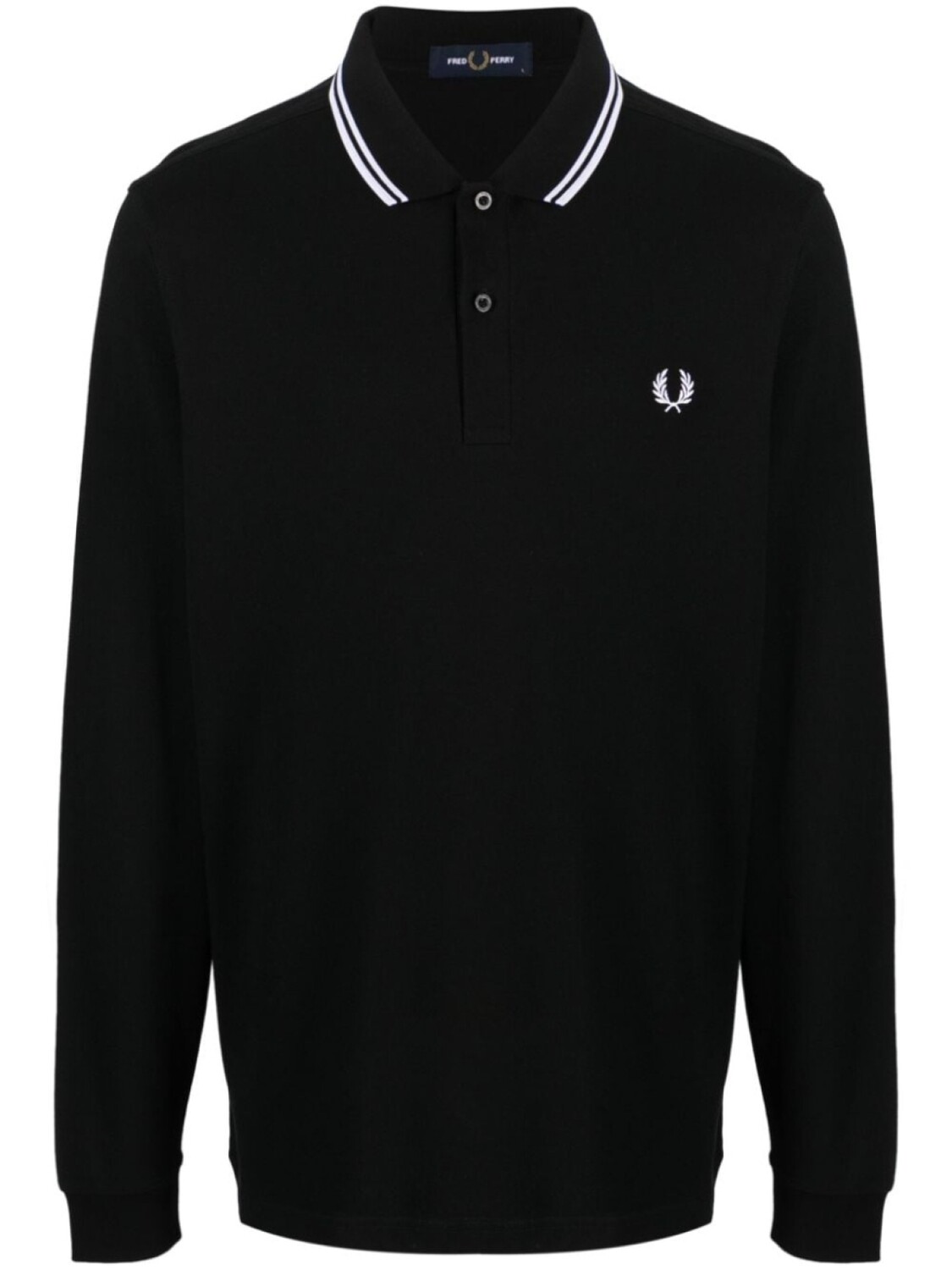 

Fred Perry рубашка поло с длинными рукавами, черный