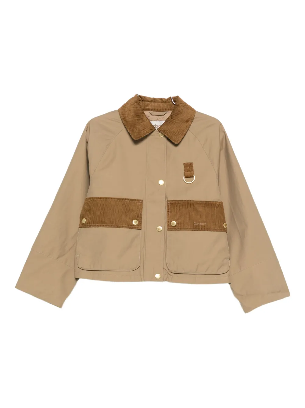 

Куртка с вельветовым воротником и карманами Barbour, коричневый