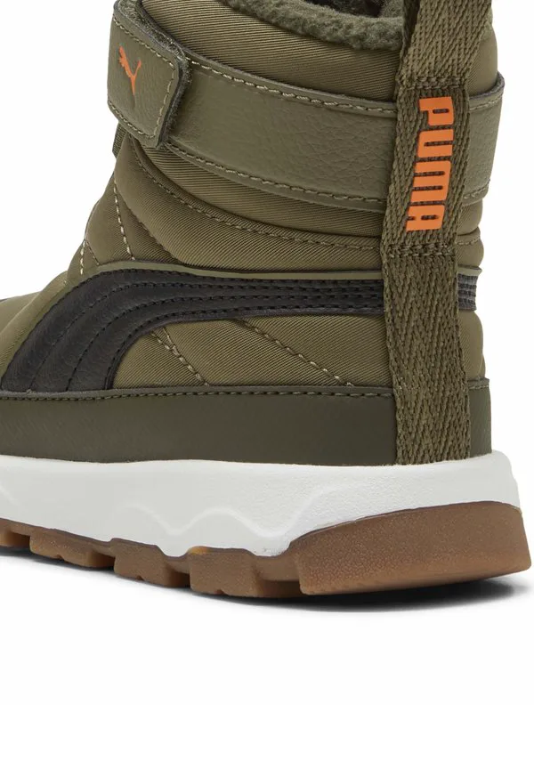 Зимние ботинки evolve Puma, Olive- Black-Orange Glo — фото 4