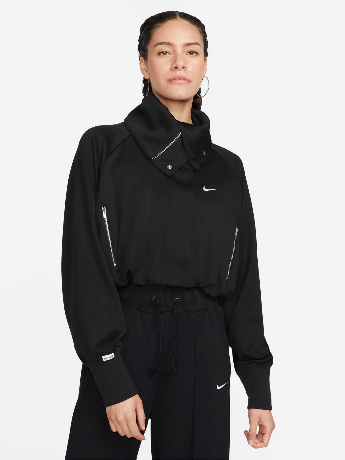 

Спортивный топ Nike W NSW CLLCTN CROP TRK JKT, черный