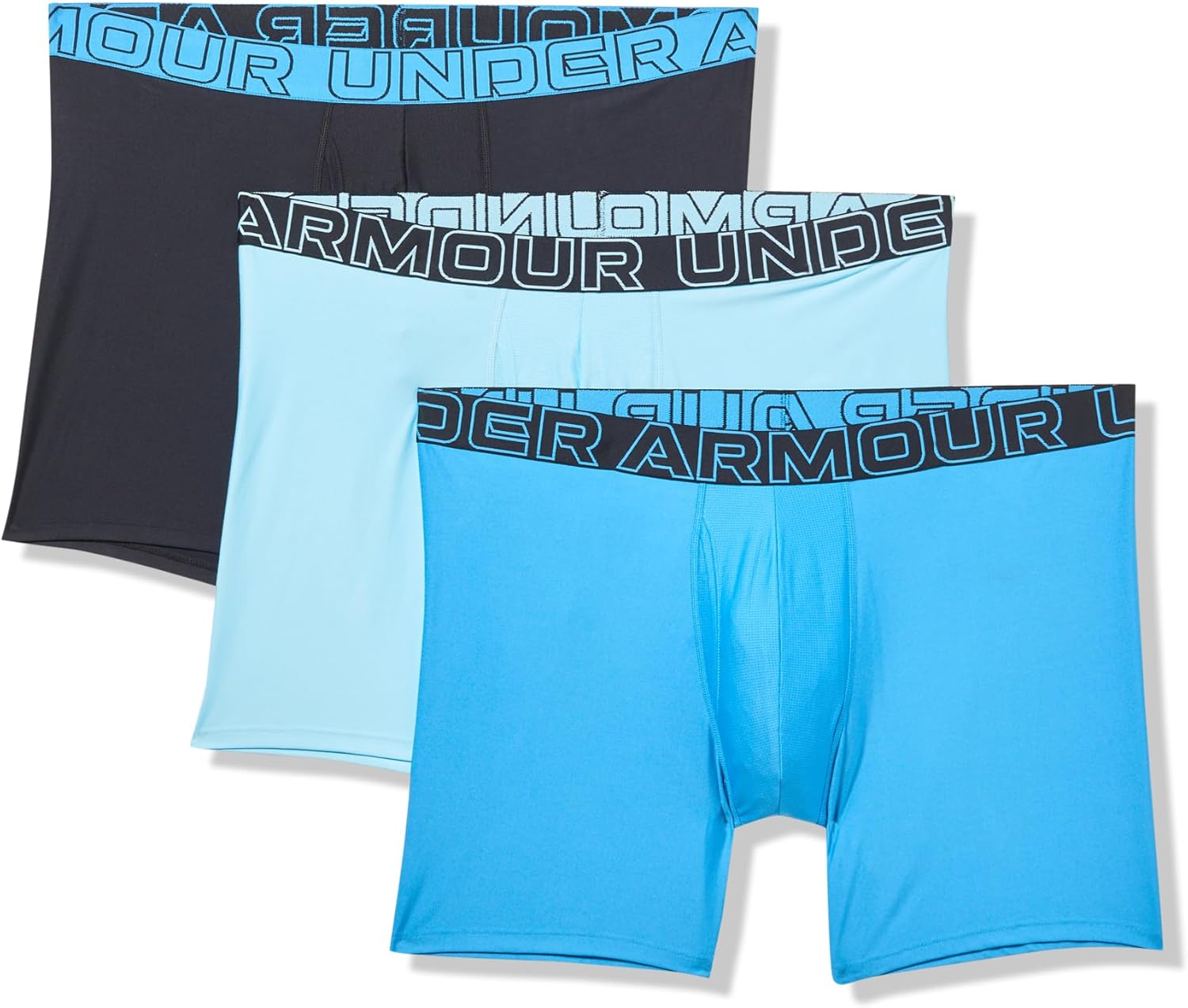 

Under Armour мужские боксеры Multi-Pack Standard Tech, длина по внутреннему шву 6", комфорт на весь день и ультрамягкие, Stream