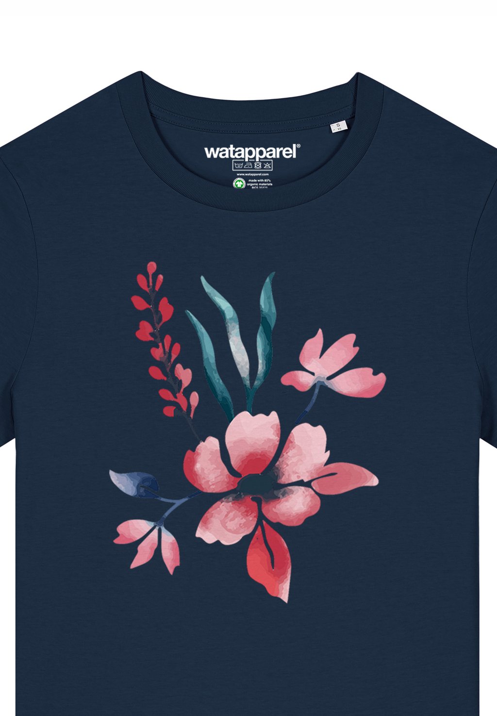 

Футболка с принтом watapparel, темно-синий