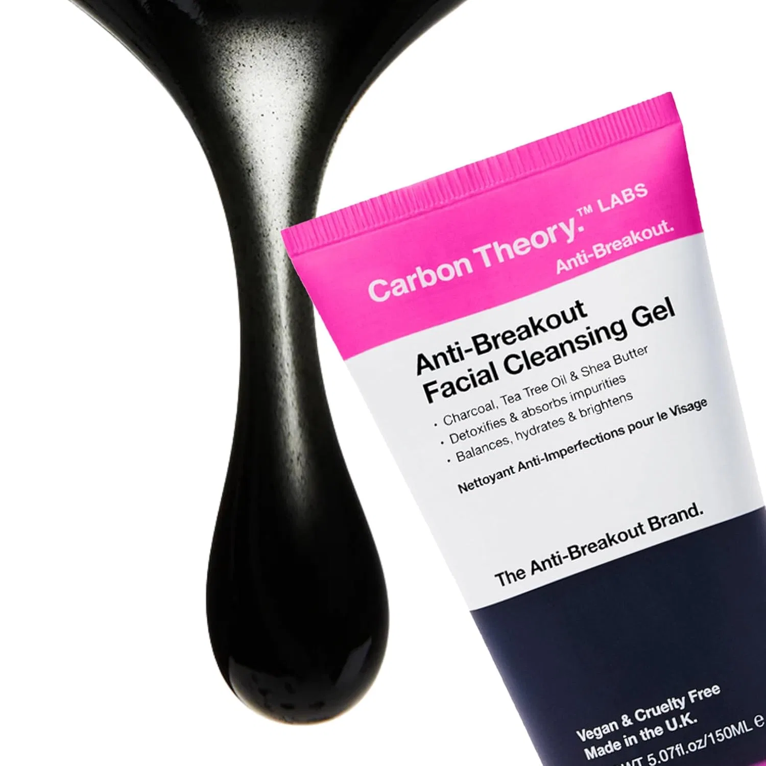 Гель для умывания Carbon Theory — С древесным углем , , Pink, 150 мл — фото 2