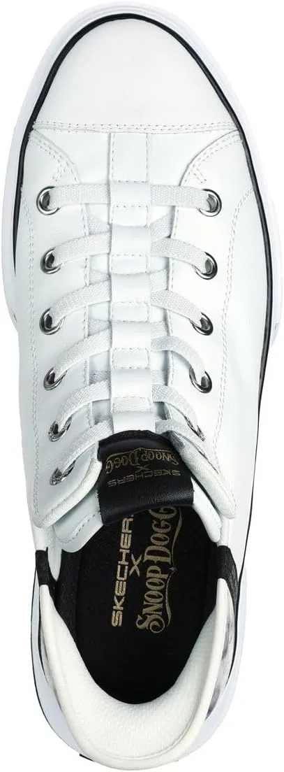 Мужские кроссовки Skechers X Dogg Snoop One-Double G Hands Free Slip-ins, White Black — фото 3