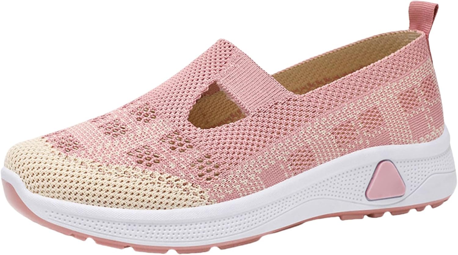 

Женские прогулочные кроссовки Canbebig, тканые дышащие сетчатые кроссовки, розовый