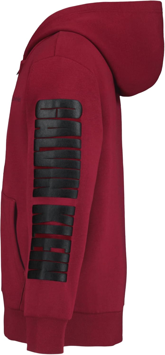 Толстовка Calvin Klein Boys с длинным рукавом и молнией из флиса, Impact Cabernet — фото 2