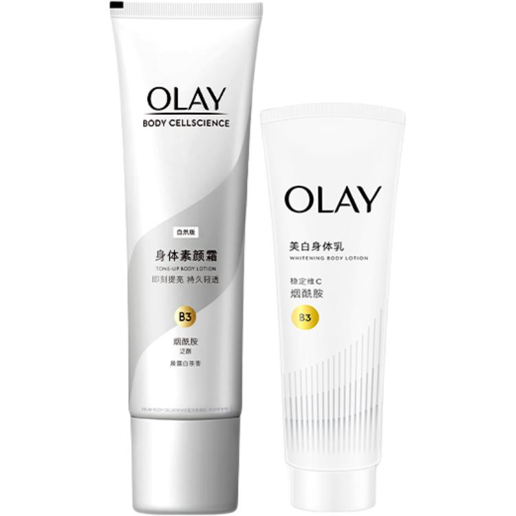 

Olay Отбеливающий тонирующий увлажняющий крем для тела ultra white bottle осветляющий против темных пятен подтягивающий 260г+135г