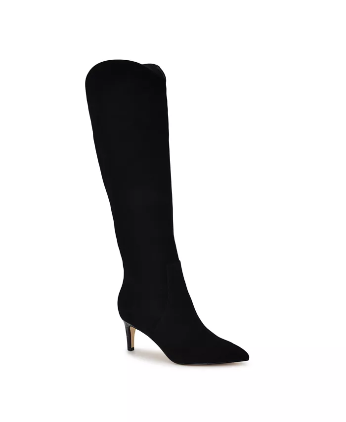 Женские высокие сапоги Sirena с острым носом Nine West, черный