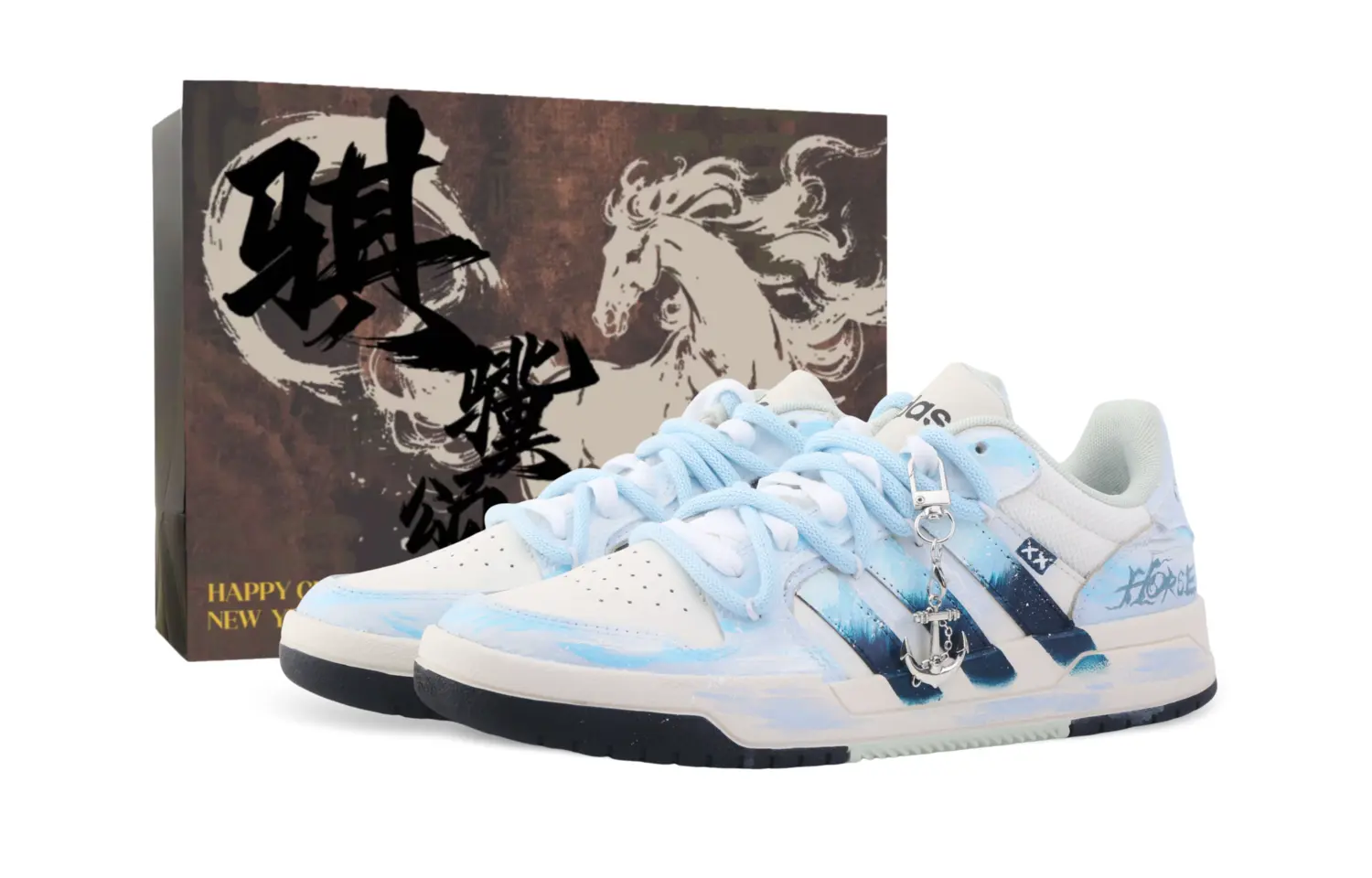 

Adidas Neo Entrap Drippy Unextinguishable Diamond Abrasion Resistant Low top Skateboard Shoes Unisex Blue White