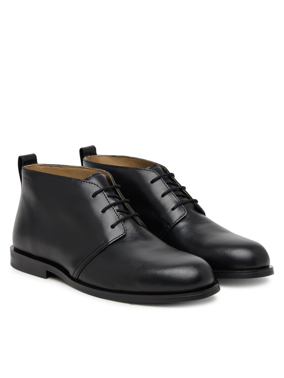 Туфли на шнуровке Ess Rubber Desert Boot Lth HM0HM01979 Calvin Klein, черный — фото 2