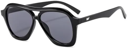 

Ретро-солнцезащитные очки неправильной формы для женщин и мужчин, винтажные солнцезащитные очки с увеличенной оправой, защита от УФ-излучения UV400 MTZJH, 1