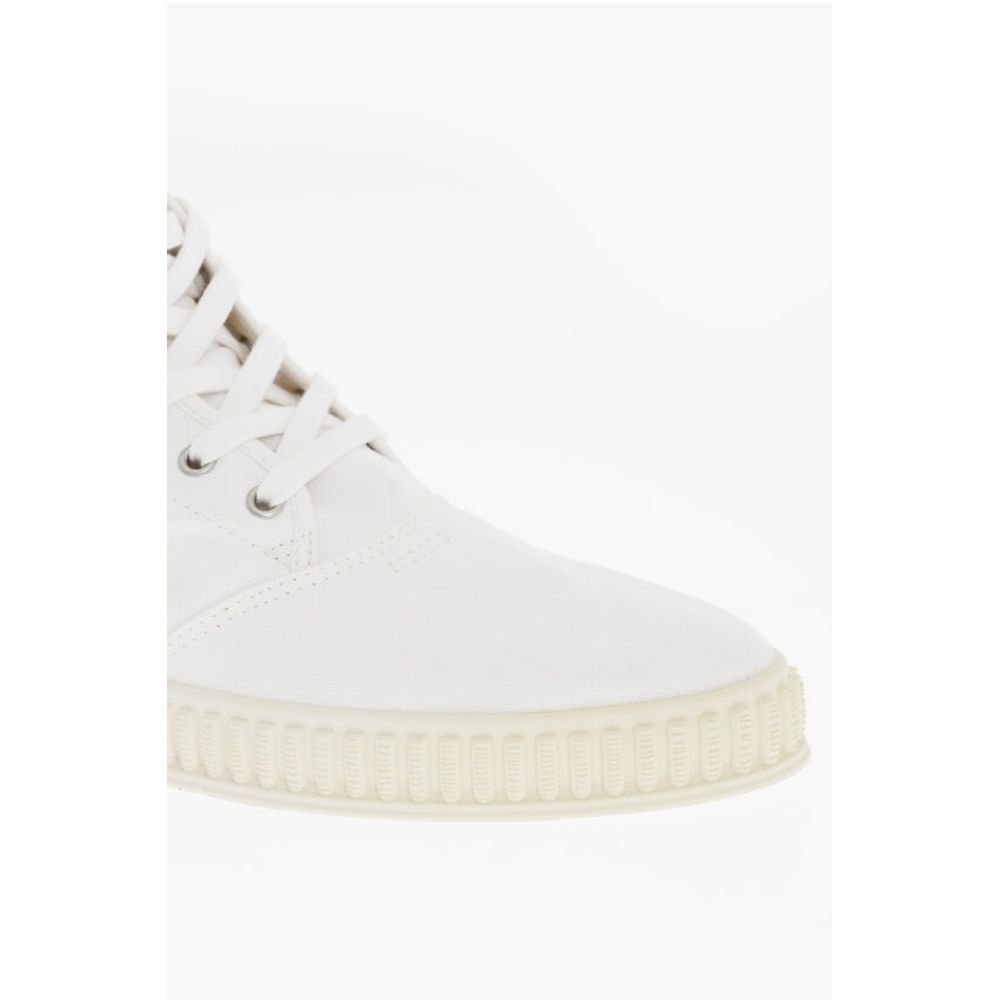MM22 Однотонные хлопковые высокие кроссовки Maison Margiela, White — фото 4