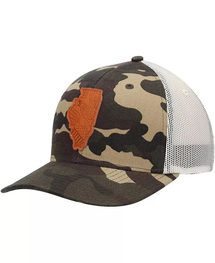

Мужская камуфляжная кепка Snapback с нашивкой Woodland State Illinois Icon Local Crowns