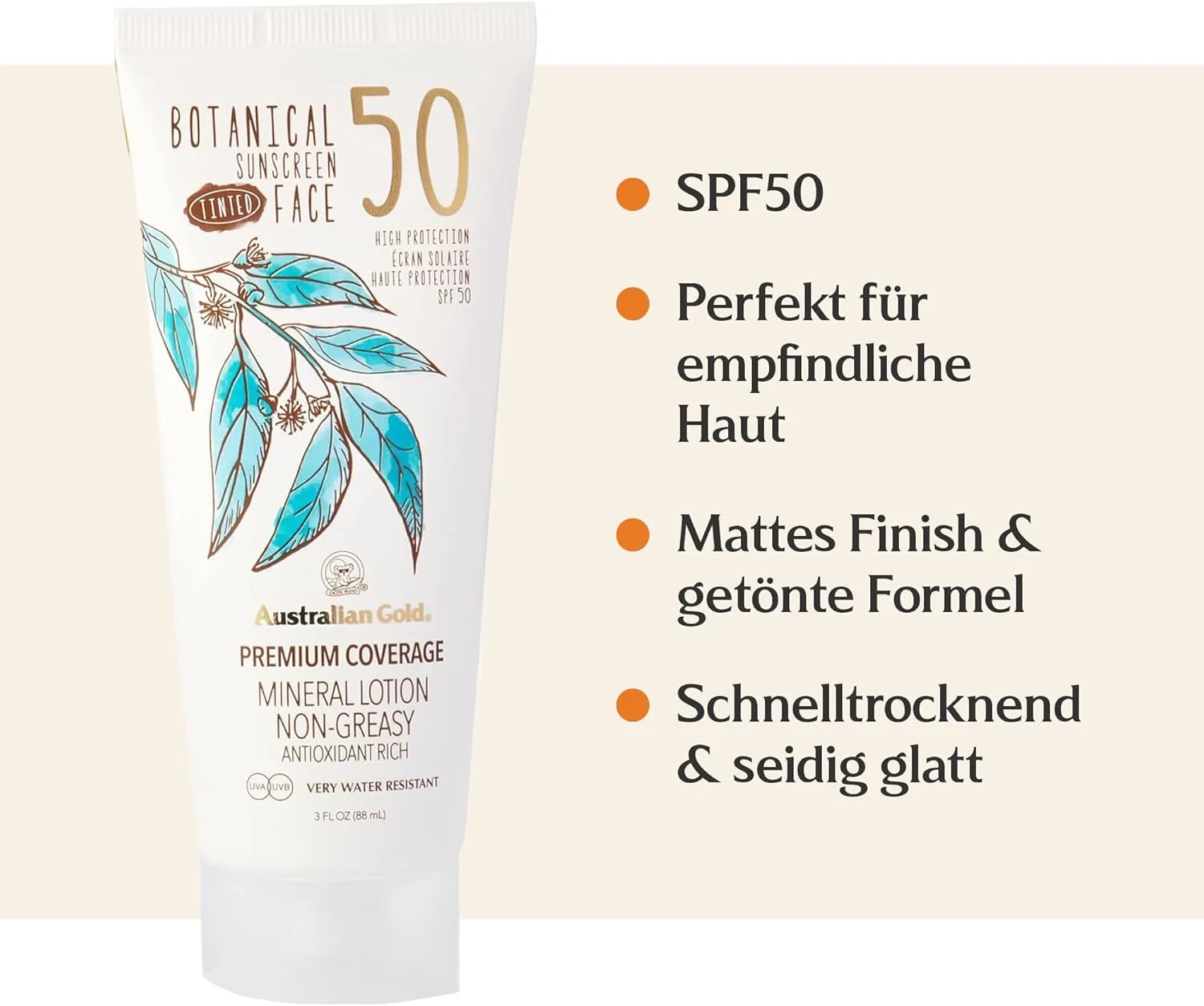 Солнцезащитный крем для лица «Botanical SPF 50 Light Faces» от Australian Gold Australian Gold — фото 2
