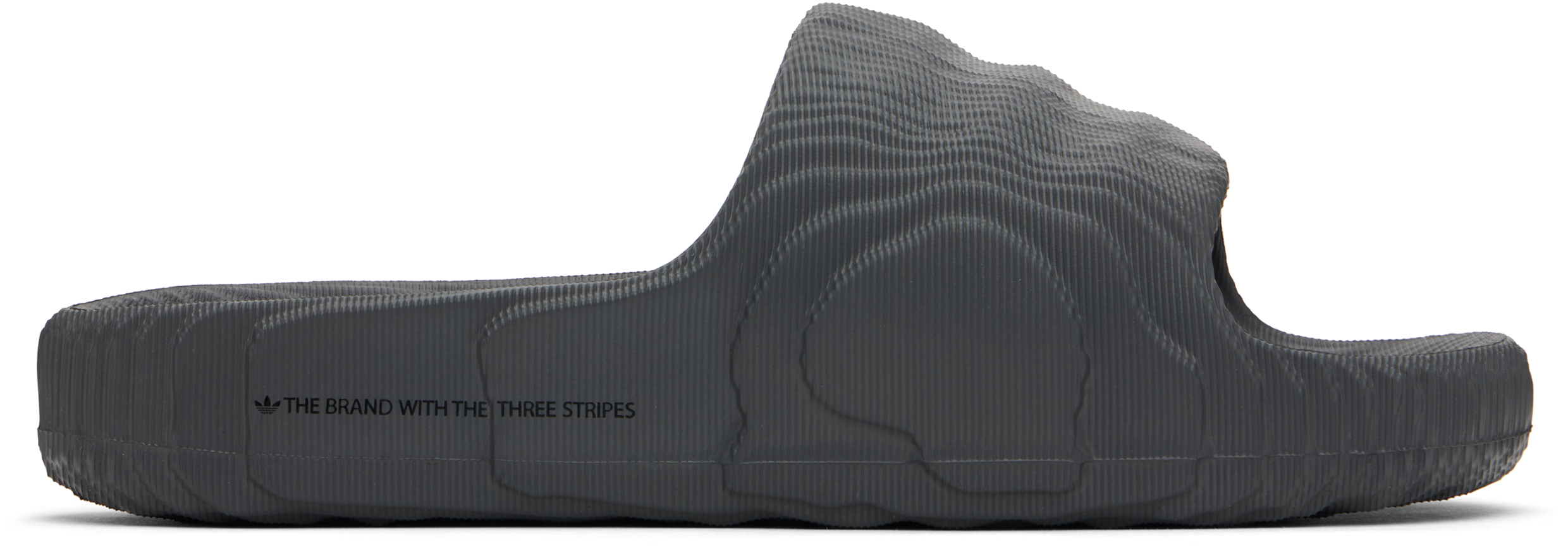 

Серые шлепанцы для бассейна Adilette 22 Adidas Originals, Grey five/Grey five/Core black