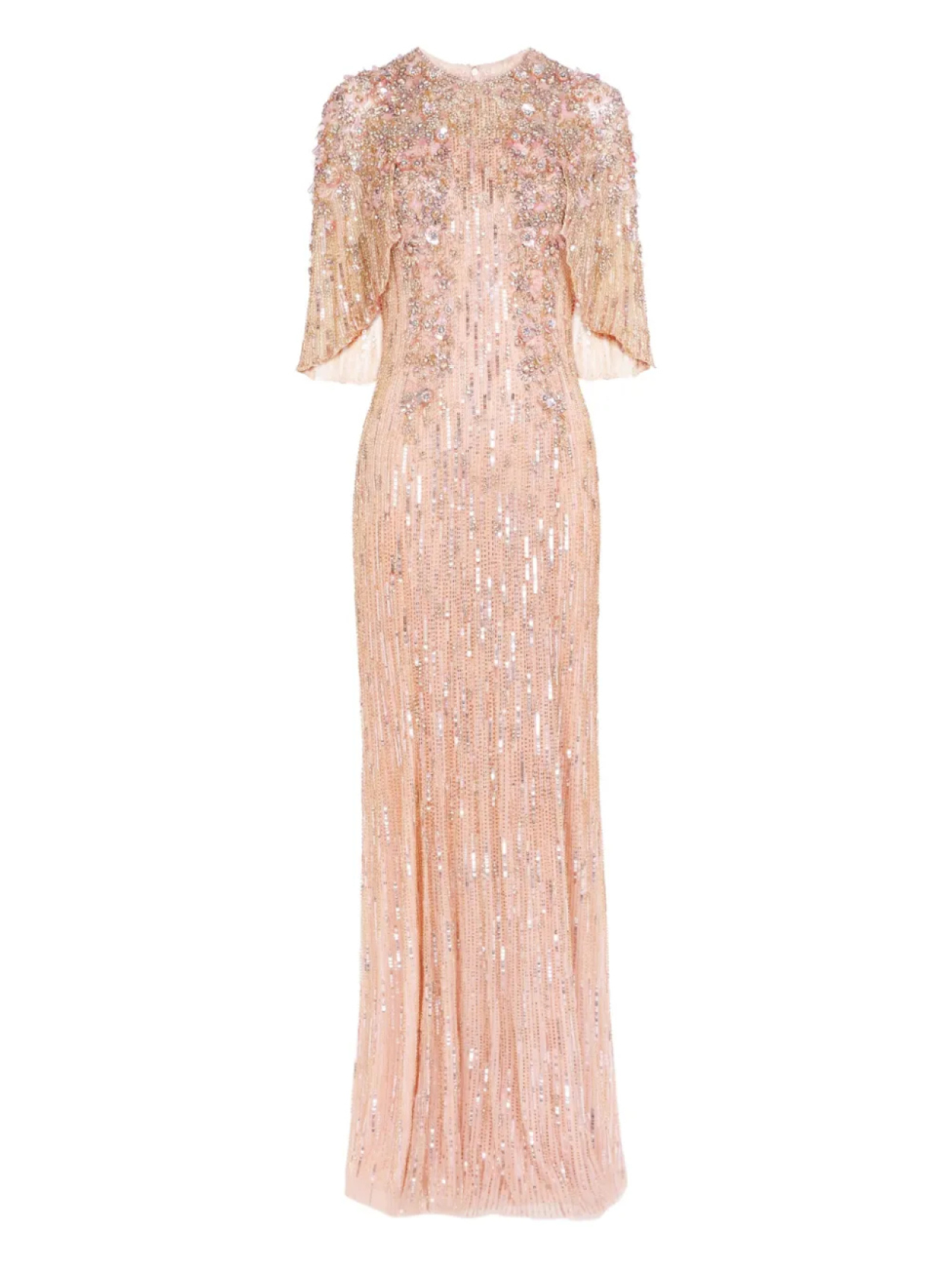 

Платье макси Астра Jenny Packham, розовый