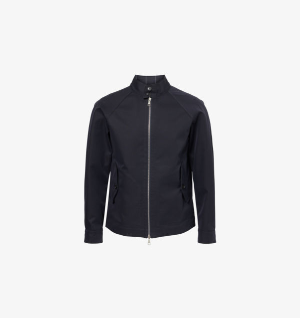 

Двусторонняя куртка из хлопка классического кроя с воротником-стойкой Dunhill, синий