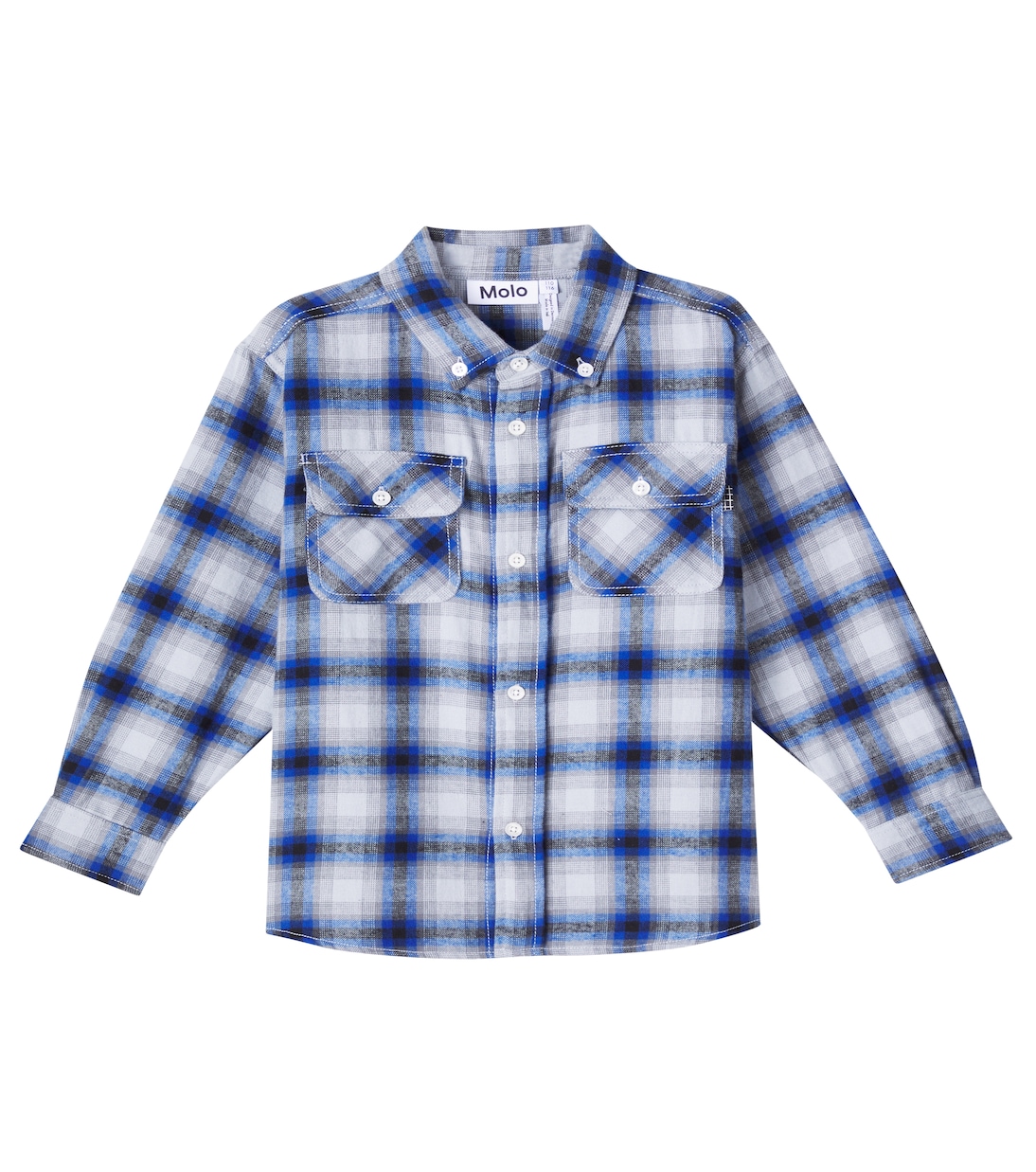 

Рубашка Rozzy из хлопка в клетку Molo, Moon Blue Check