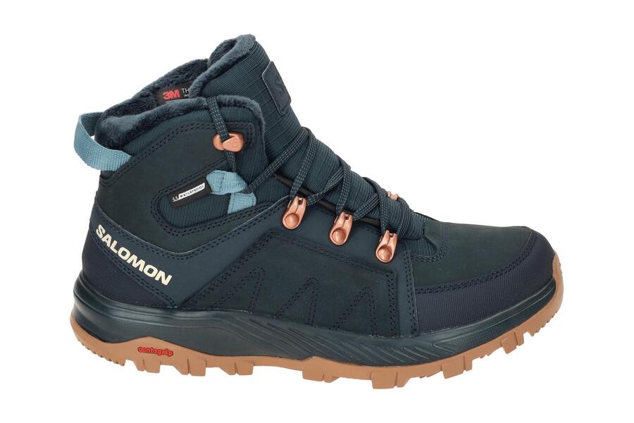 Ботинки Salomon Outchill Thinsulate синие водонепроницаемые женские 473773 — фото 2