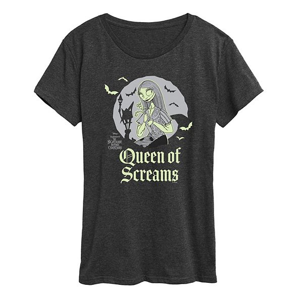 

Футболка женская The Nightmare Before Christmas Sally Queen of Screams Disney, Heather Charcoal, Черный, Футболка женская The Nightmare Before Christmas Sally Queen of Screams Disney, Heather Charcoal