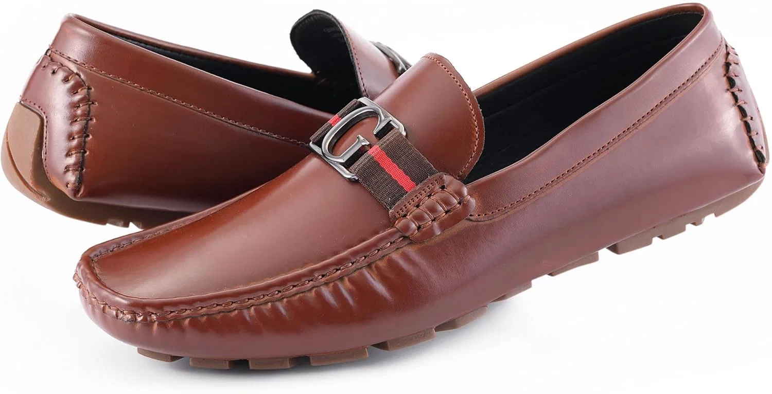 Мужские туфли GUESS Askers, Cognac — фото 2