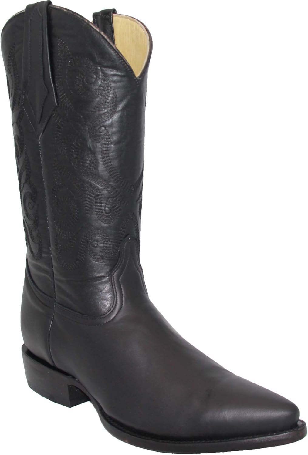 

Мужские ковбойские сапоги Western Cabra из натуральной коровьей кожи, стиль J Toe для родео The Western Shops, черный