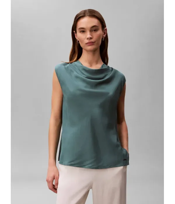 Блуза regular fit Calvin Klein, зеленый