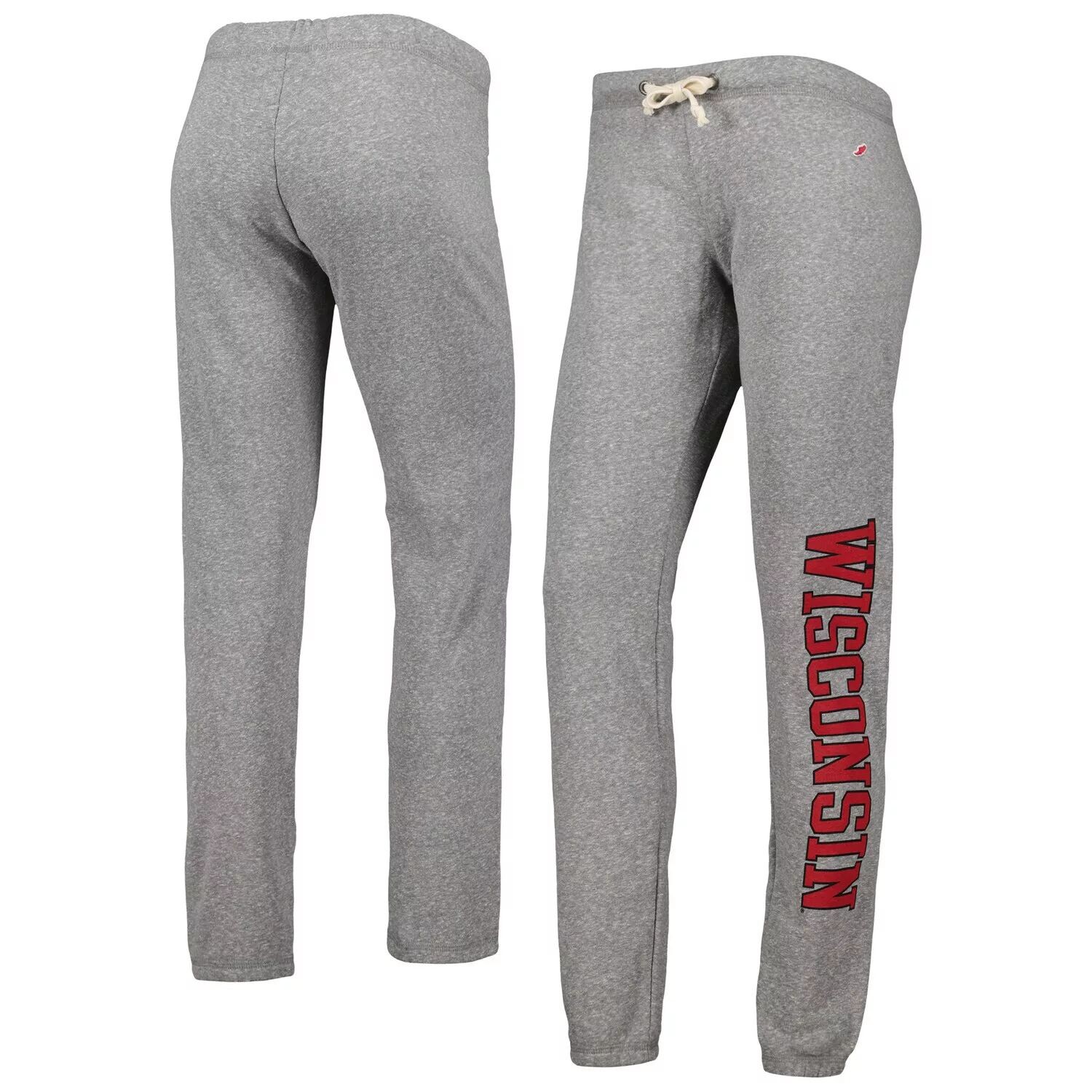 

Женская студенческая одежда Heather Grey Wisconsin Badgers Брюки-джоггеры Tri-Blend Victory Springs