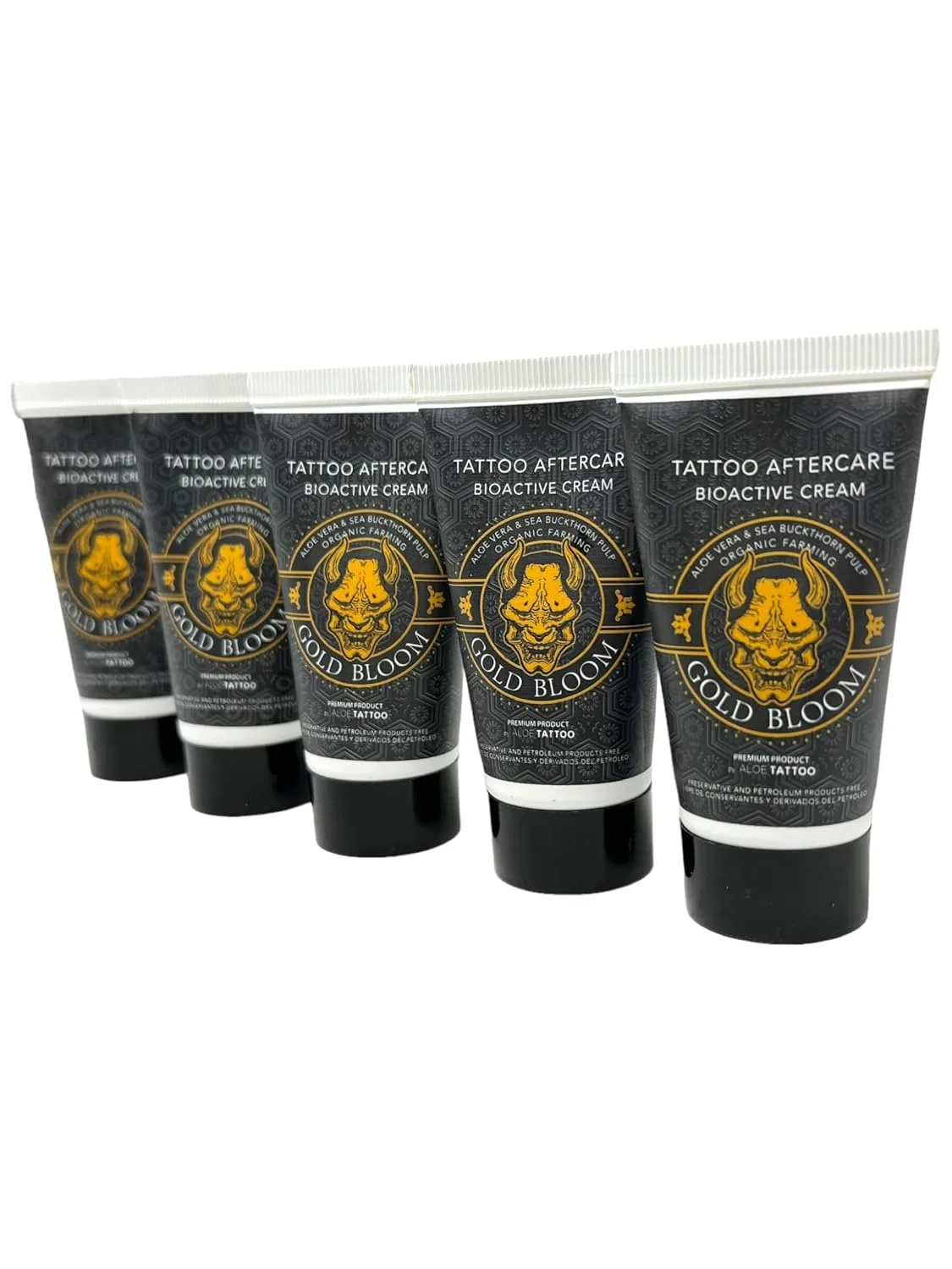 Крем для ухода за татуировками Aloe Tattoo Premium Aftercare Gold Bloom, 5 x 30 г Tattoo [Inkgrafix] Piercing