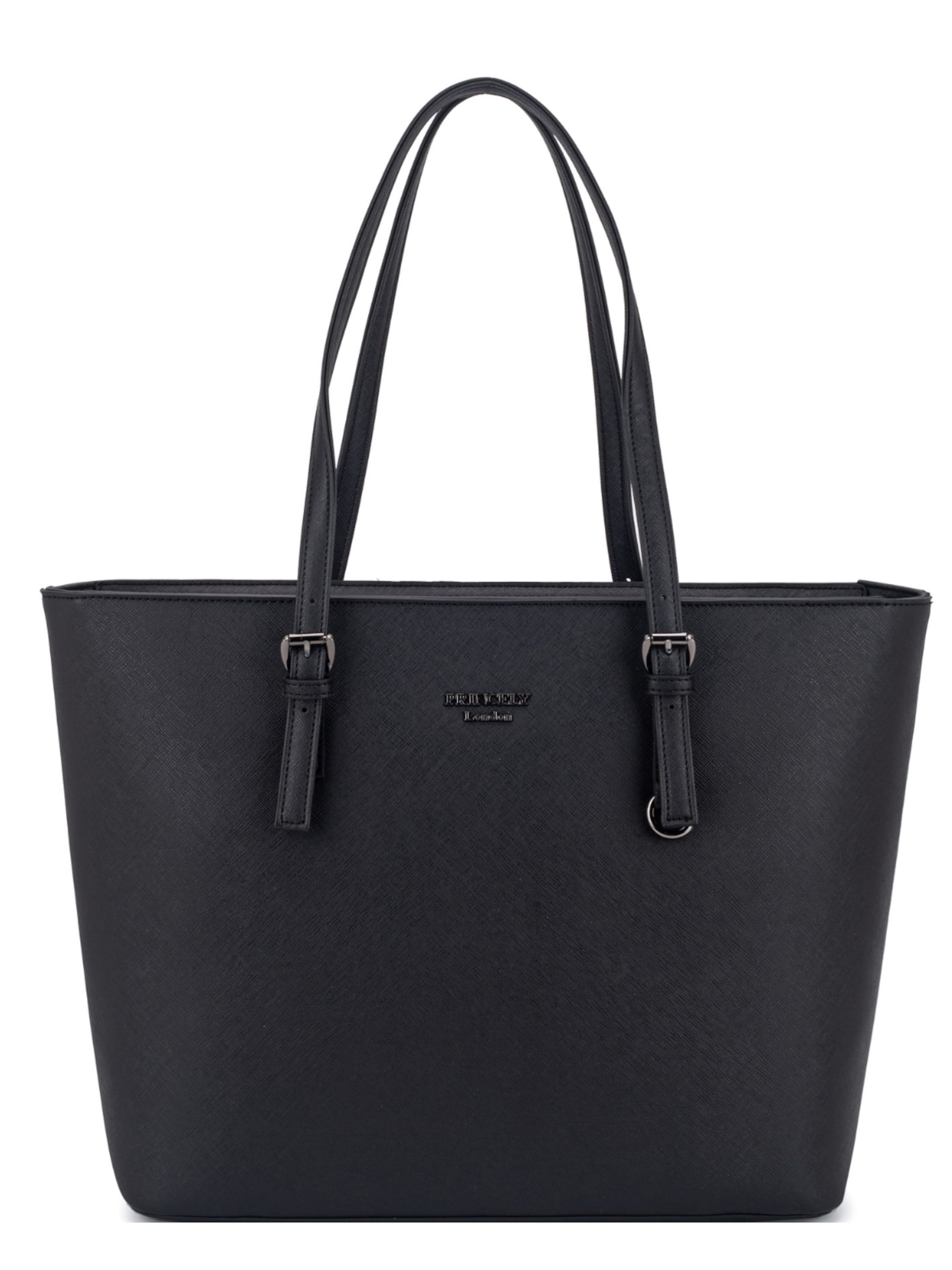 

Princely London Шоппер 'Beverly' в черном дениме