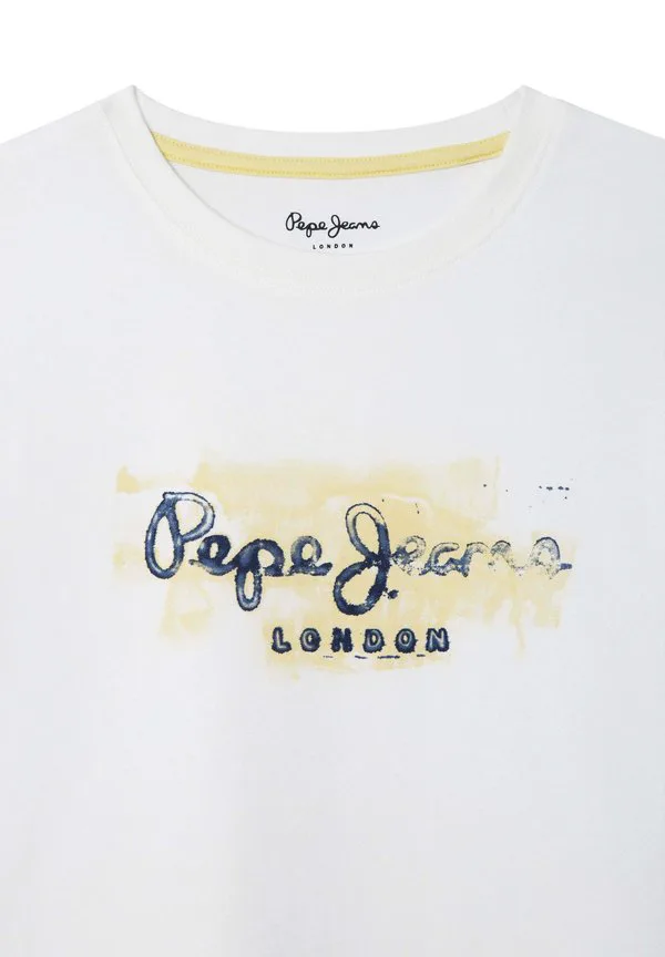 Простая футболка с принтом джошуа Pepe Jeans, White — фото 3