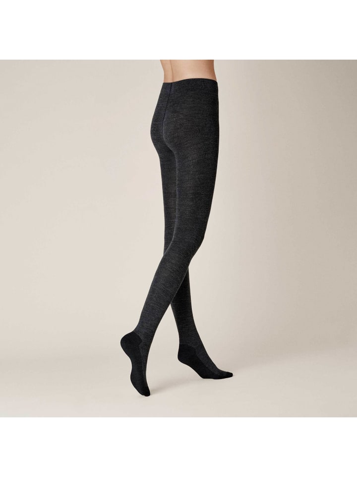 

Kunert Вязаные колготки Warm Up, теплоизолирующие, антрацитового меланжа