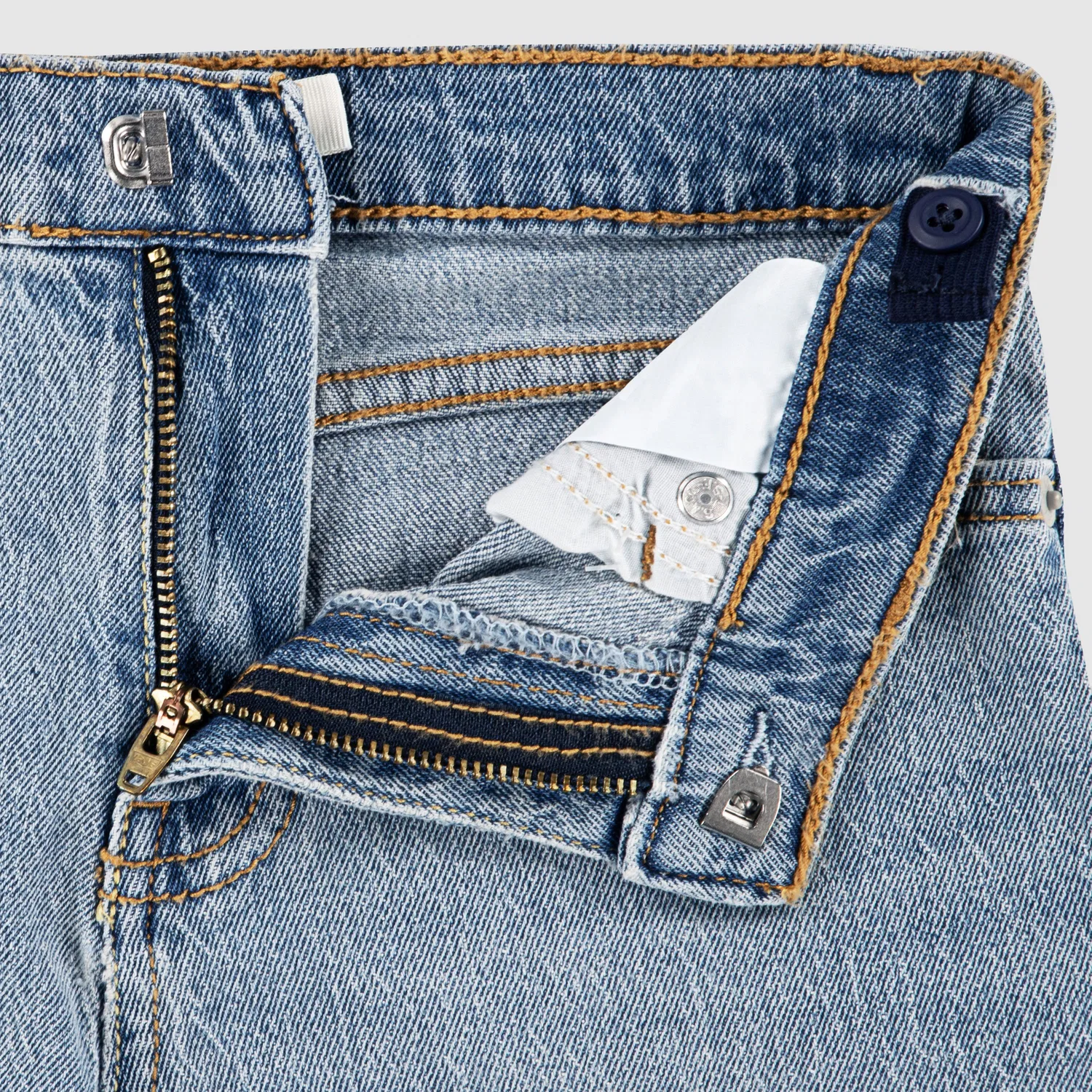 Джинсы с высокой посадкой и свободным кроем для девочек 4-6 лет Levi's, Blue — фото 3