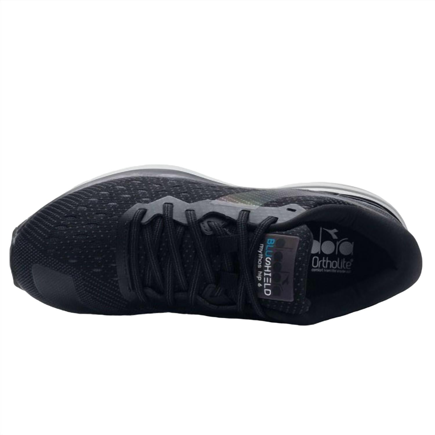 Женские кроссовки Mythos Blushield Hip 6 в черном/серебристом цвете Diadora — фото 3