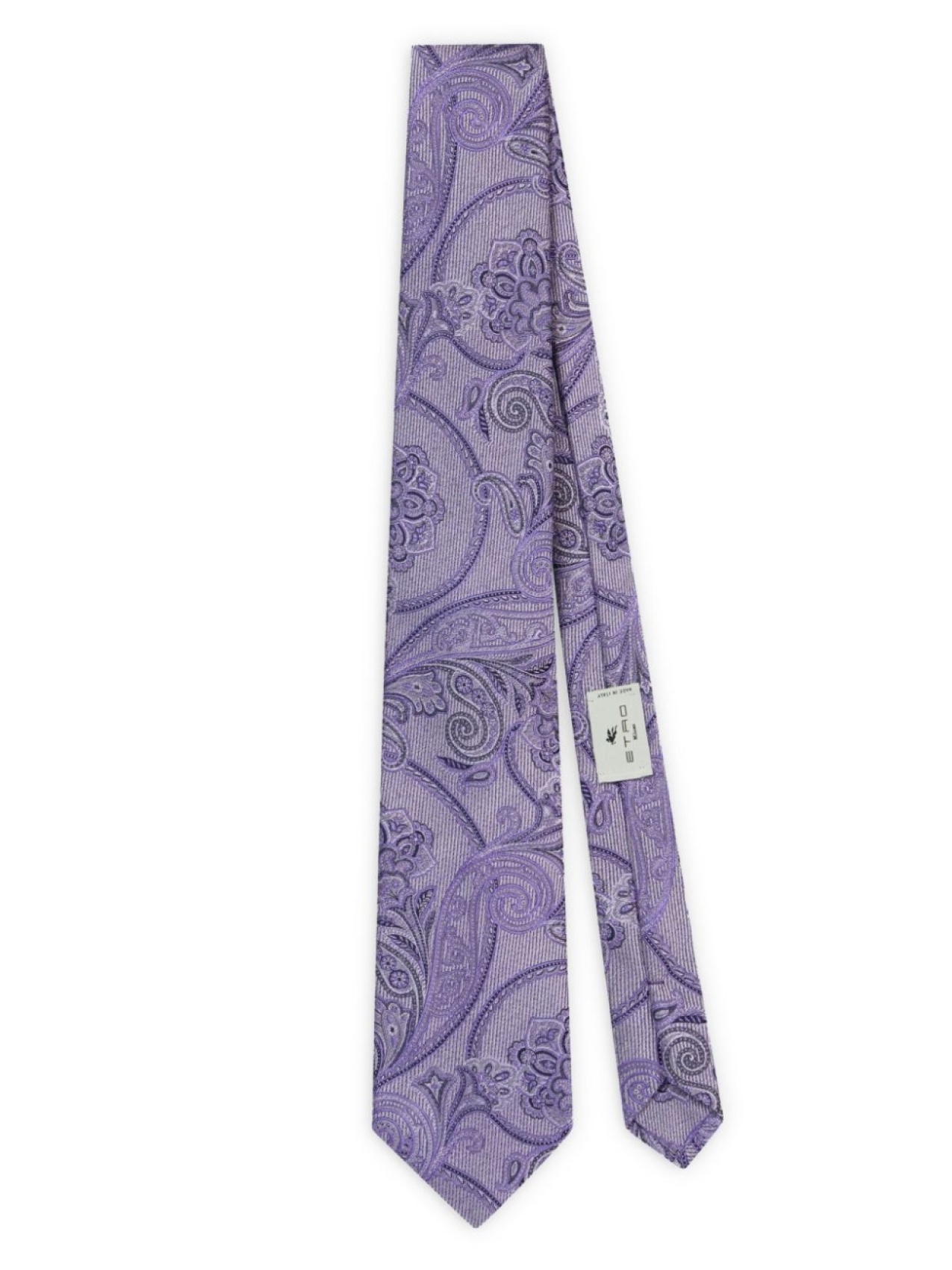 

ETRO галстук с узором пейсли, фиолетовый