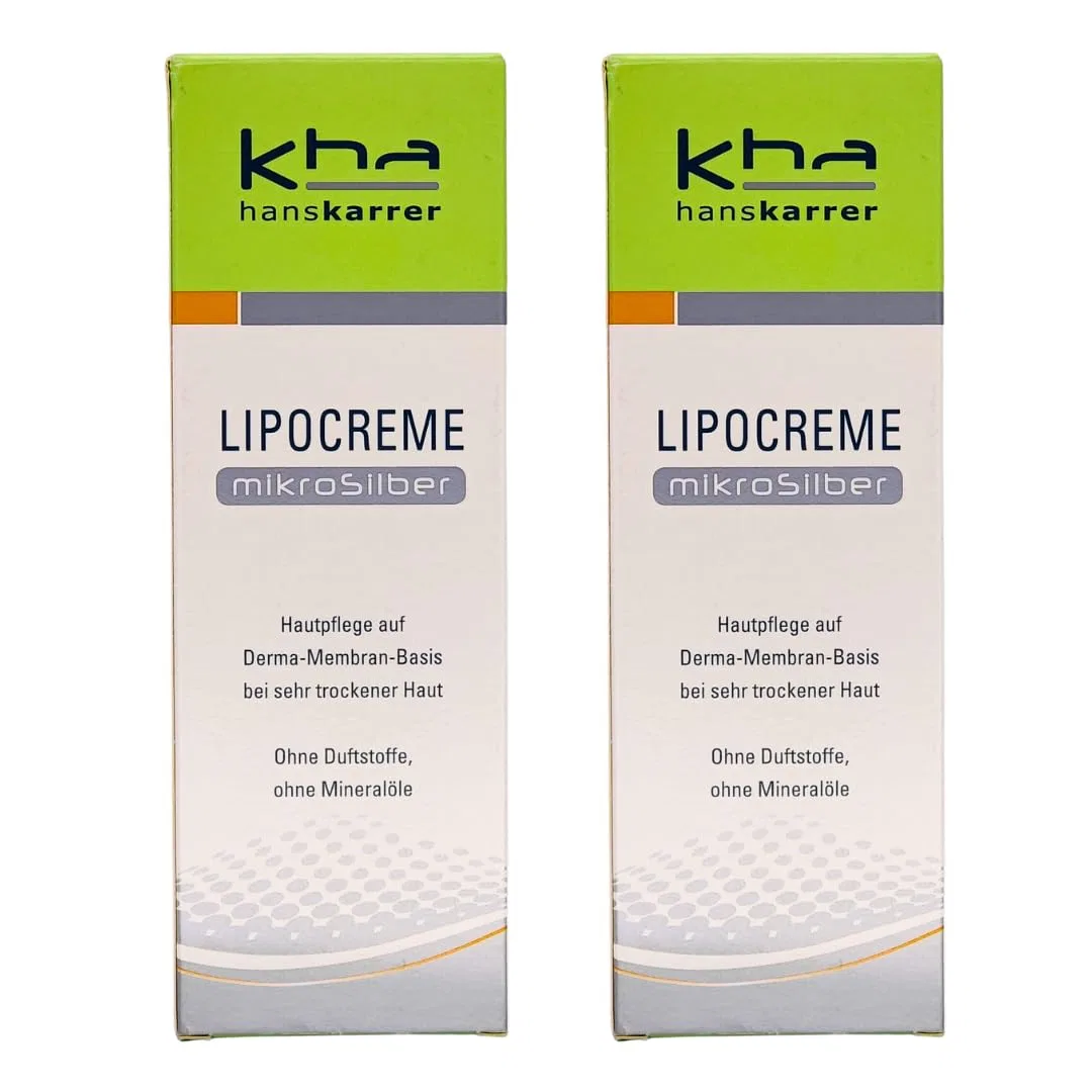 Интенсивный крем для сухой кожи Hans Karrer Lipocreme Microsilver, 2 x 200 мл Pharma Perle, 2 X 200 Ml — фото 2